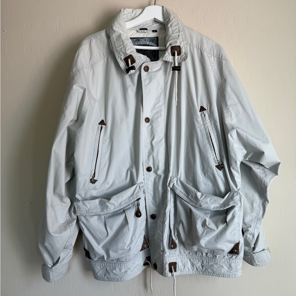 Vintage Thornton Bay Men’s Fisherman Beige Coat Gorpcore Coastal Grandpa Large